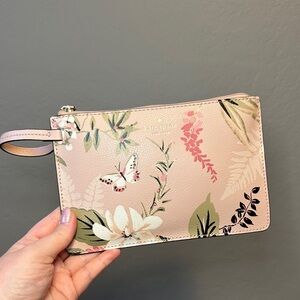 EUC - Kate Spade Arch Place Mya Botanical Clutch/Wristlet/Insert for Tote